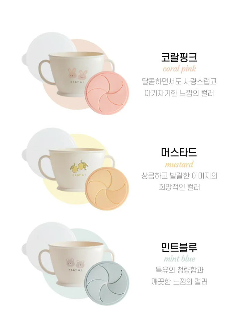 Made in Korea | Leak-proof baby snack cup