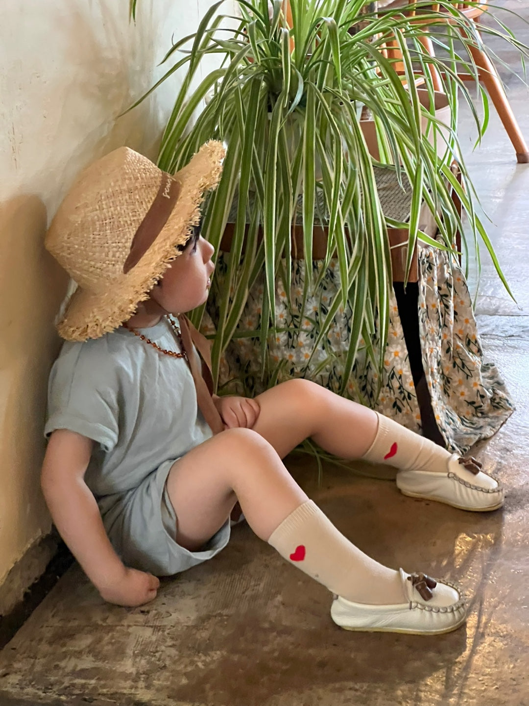 Made in Korea | Customized embroidered flat straw hat