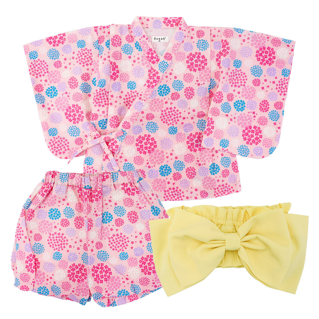 Direct from Japan | AENAK Hydrangea pattern yukata set