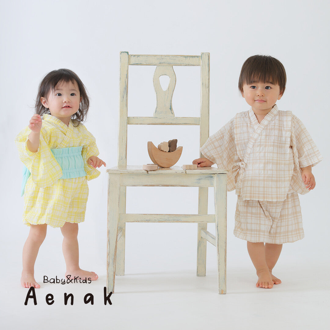 日本直送 | AENAK 格紋浴衣套裝