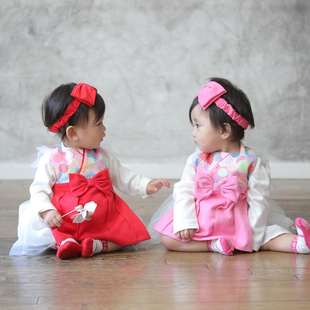 Direct from Japan | AENAK colorful chrysanthemum pattern kimono bib