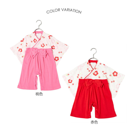 日本直送 | AENAK 梅花圖案和服連身褲