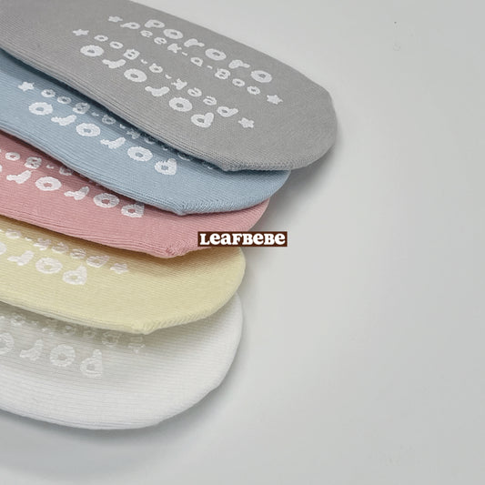 韓國製|純色粉色系小童船襪(1 SET 5對)