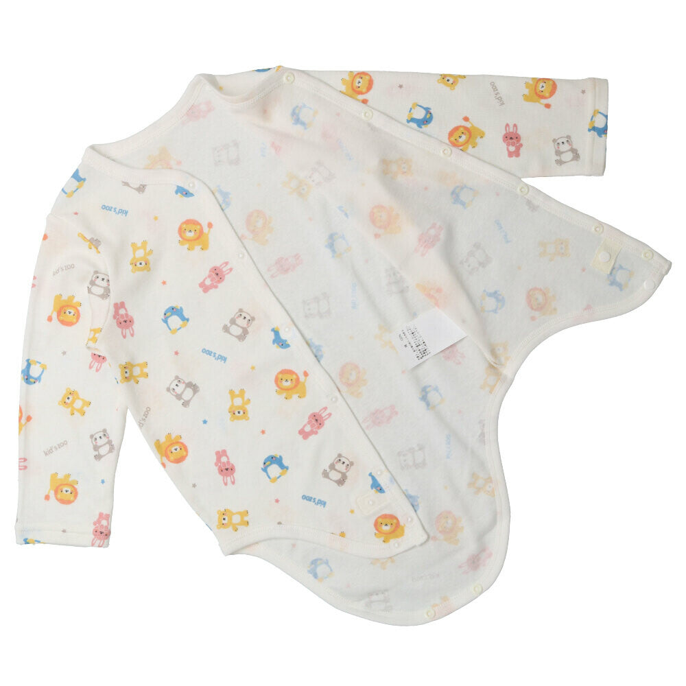 Made in Japan | Marudaka baby cute animal cotton long-sleeved underwear