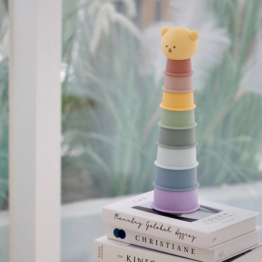 DOT TO DOT Bear Happy Game Stacking Cup