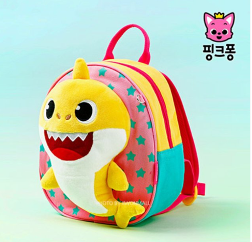 韓國直送|BABY SHARK 毛公仔星星背囊