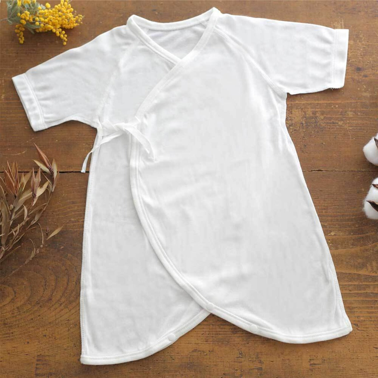 Made in Japan | AENAK newborn baby cotton pure white jumpsuit