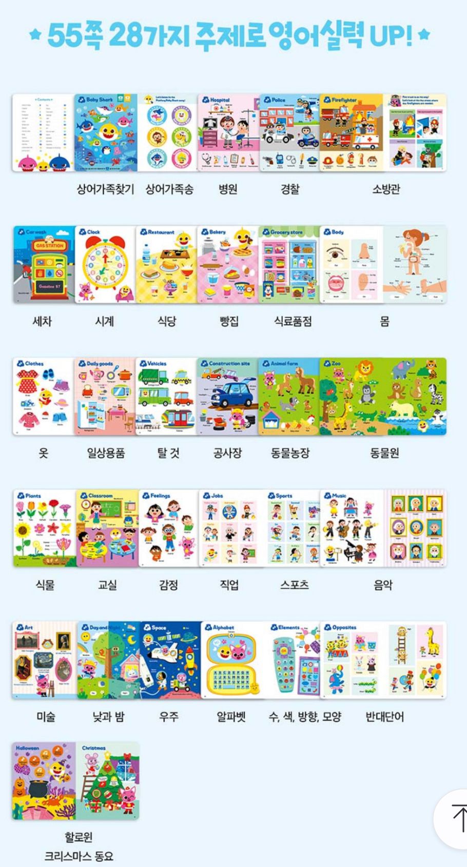 Direct delivery from Korea | BABY SHARK English reading set