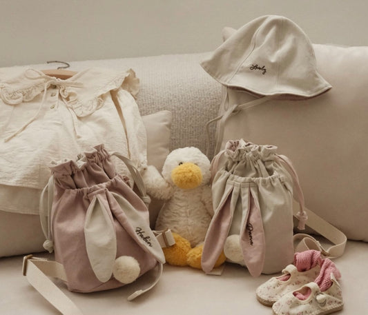 韓國製|客制化刺繡刻字束口背包