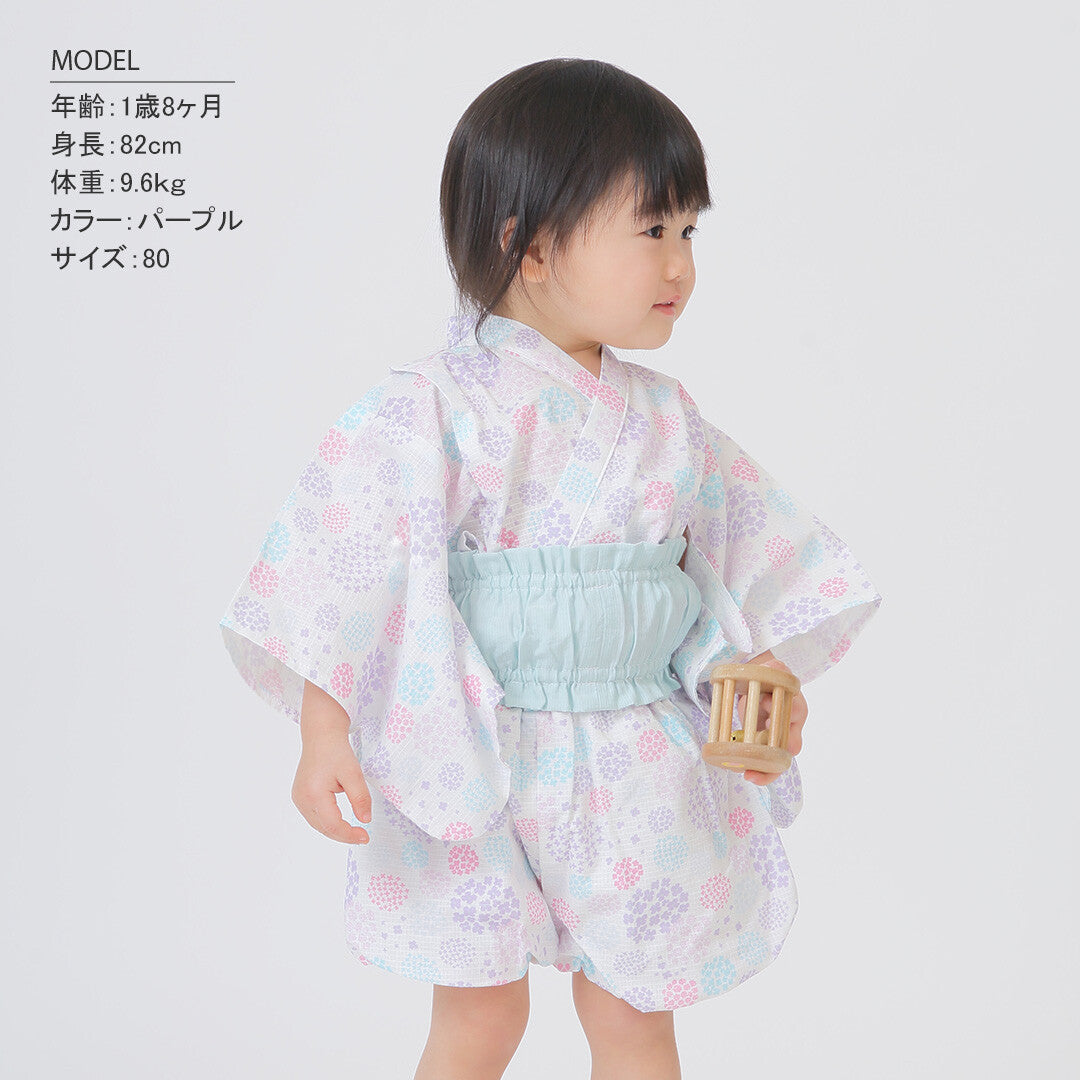 Direct from Japan | AENAK Hydrangea pattern yukata set