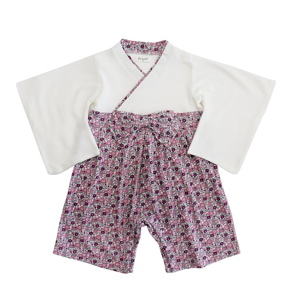 Direct from Japan | AENAK Purple floral kimono jumpsuit