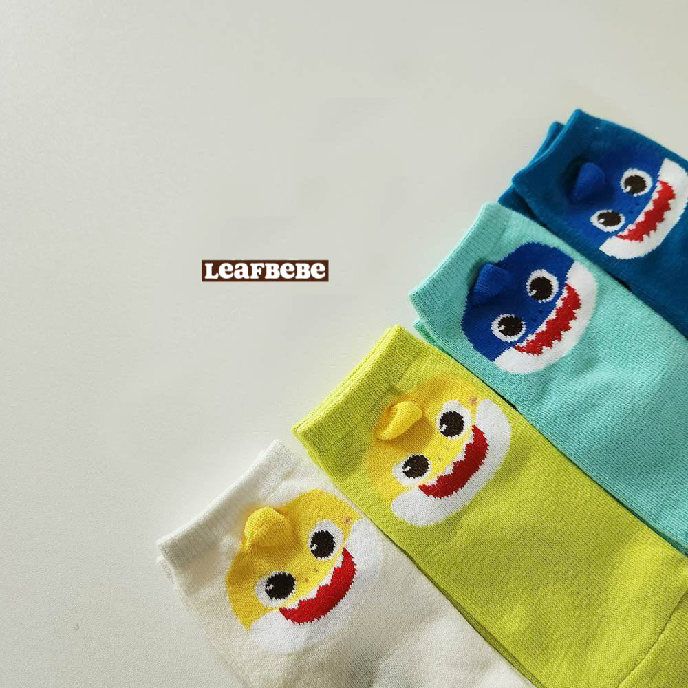 韓國製|BABY SHARK小童襪仔(1 SET 4對)
