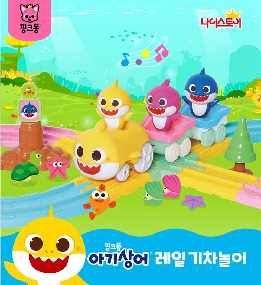 韓國直送|BABY SHARK 音樂路軌火車