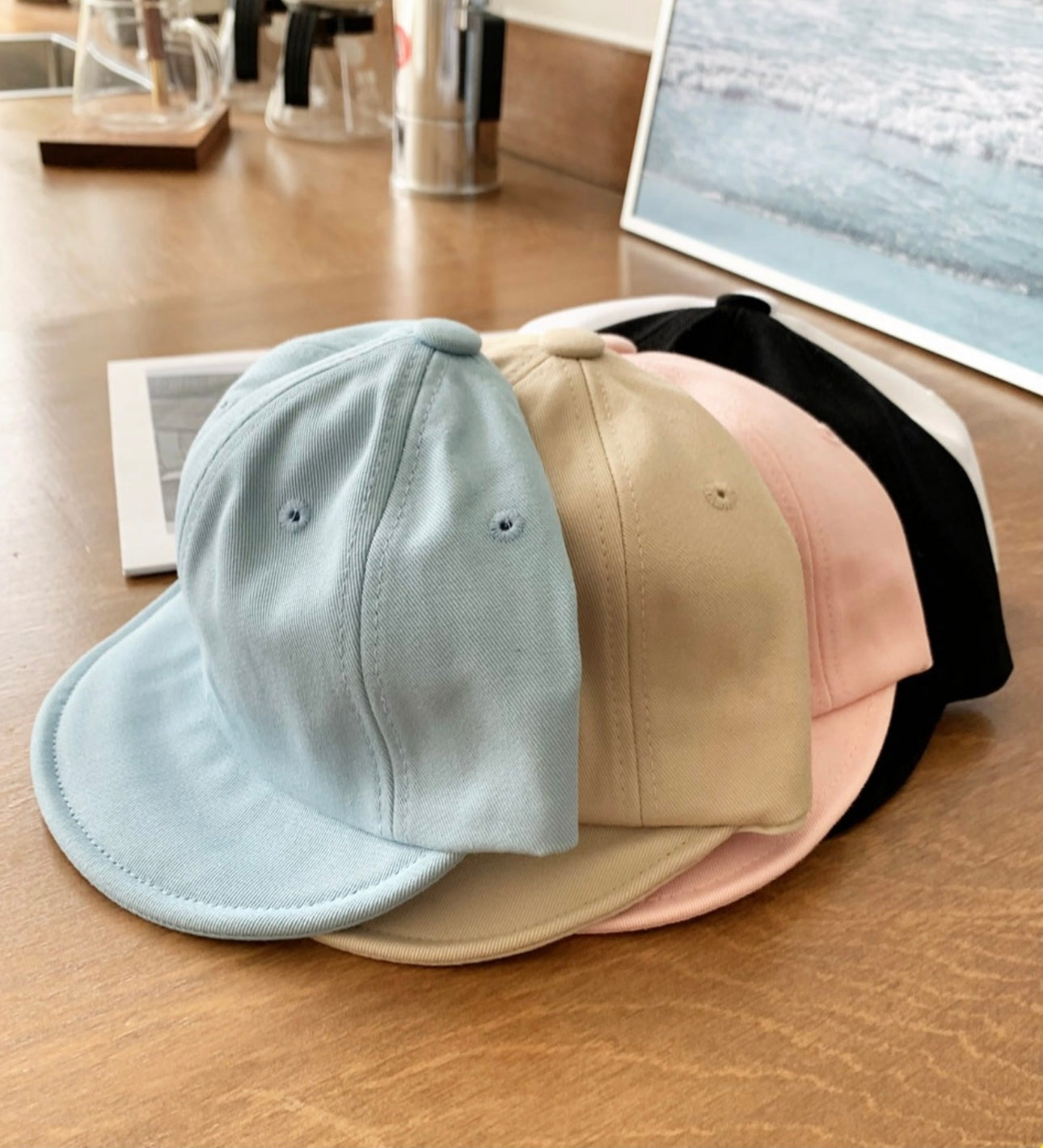 韓國製|客製化刺繡純色軟身棒球帽