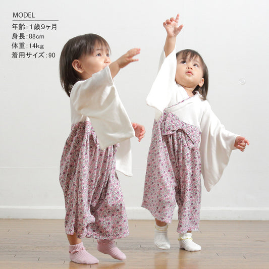 Direct from Japan | AENAK Purple floral kimono jumpsuit