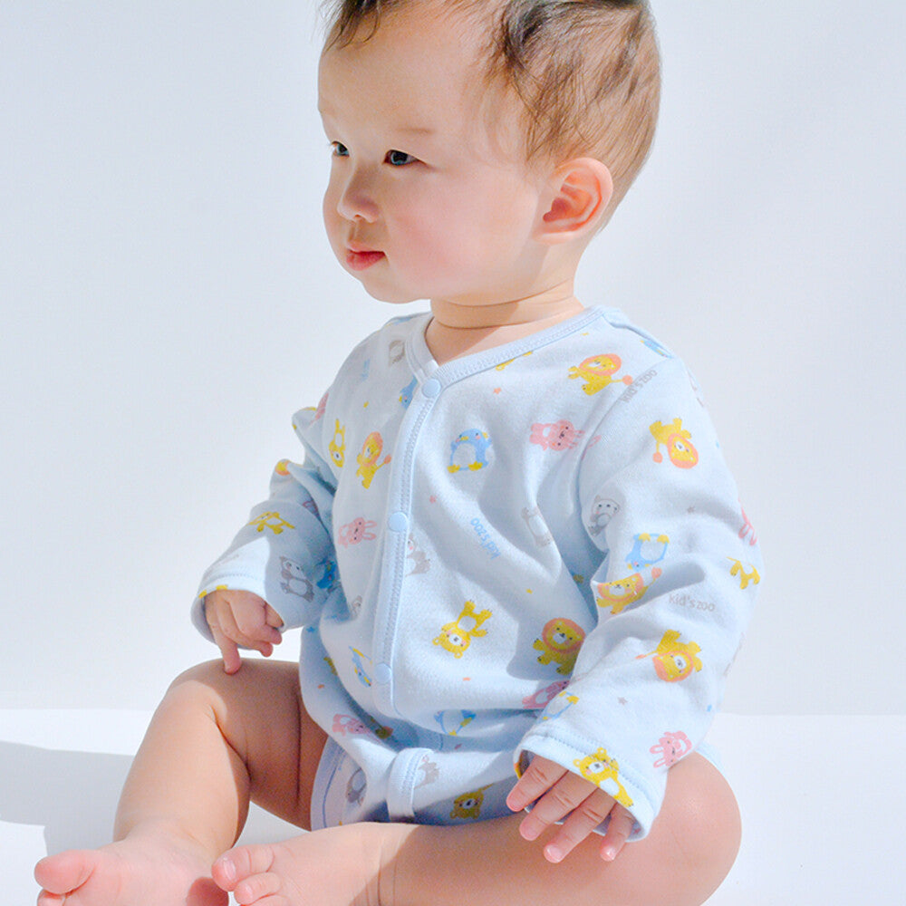 Made in Japan | Marudaka baby cute animal cotton long-sleeved underwear