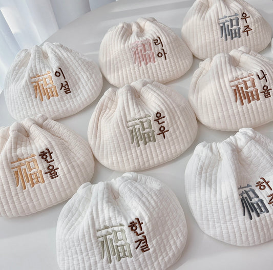 韓國製|客制化刺繡刻字福字袋仔