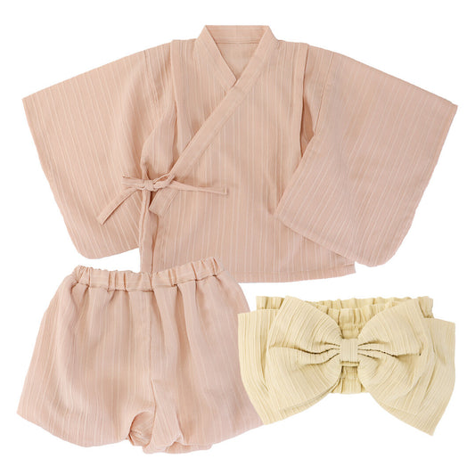 日本直送 | AENAK 純色羅紋浴衣套裝