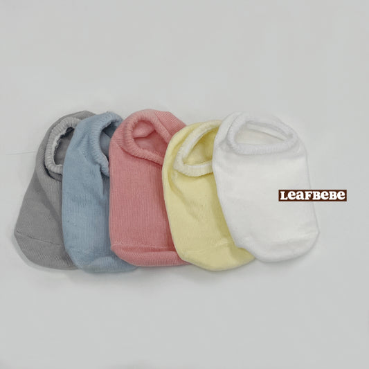 韓國製|純色粉色系小童船襪(1 SET 5對)