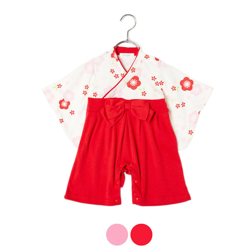 日本直送 | AENAK 梅花圖案和服連身褲