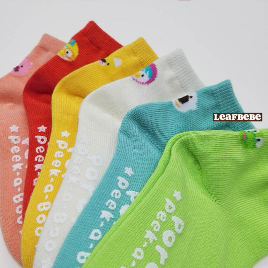 韓國製|PEEK-A-BOO小童襪仔(1 SET 6對)