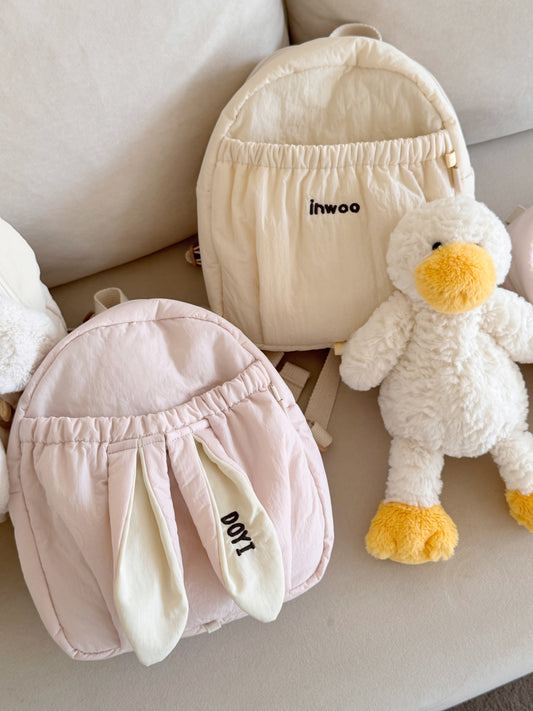 韓國製｜客制化刺繡刻字拉鍊背包