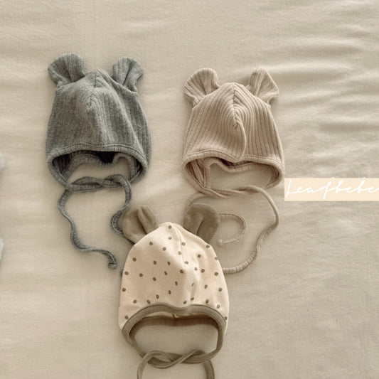 Made in Korea | Bear Ear Strappy Hat | [KS17][073]