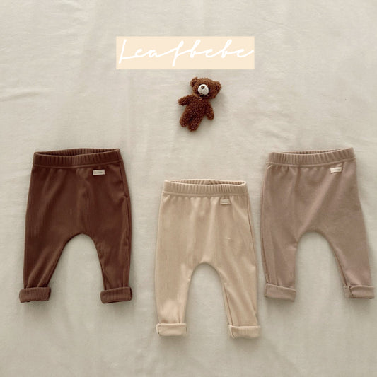 Made in Korea | Ribbed basic leggings (infants) | [KS17][034]