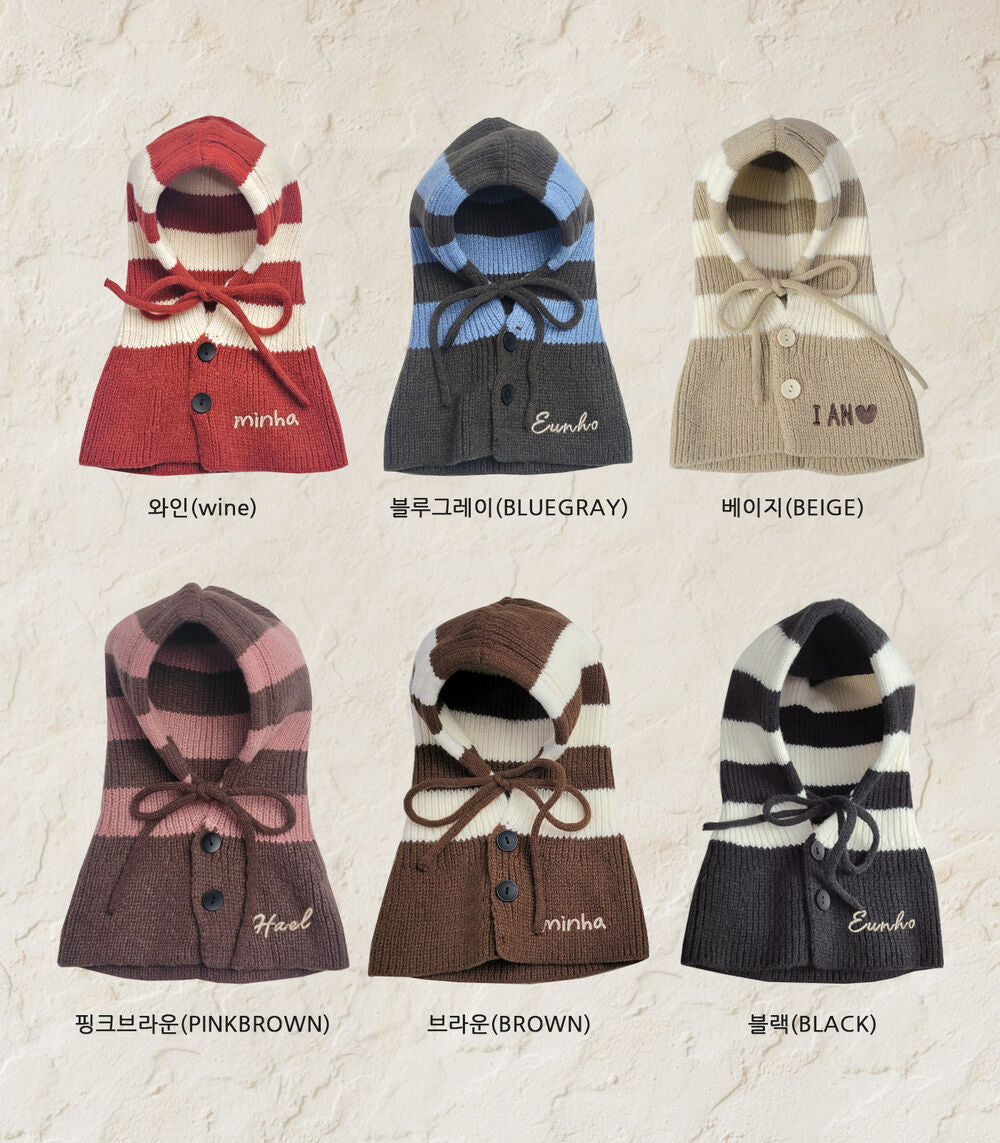 韓國製｜客制化刺繡刻字拼色頭套