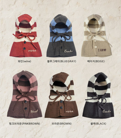 韓國製｜客制化刺繡刻字拼色頭套