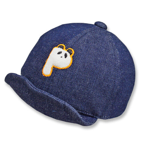日本製 | 熊貓刺繡防UV牛仔布鴨舌帽