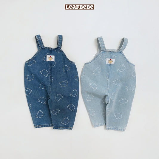 Made in Korea | Koala print denim work pants | [KS02][035]