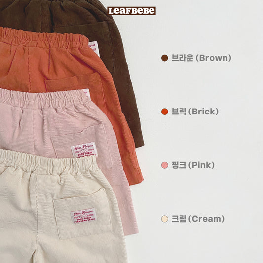 Made in Korea | Thin corduroy solid color shorts | [KS02][030]