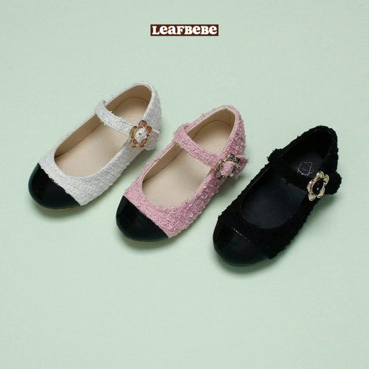 Made in Korea | Xiaoxiangfeng flower buckle round toe shoes | [KS13][024]