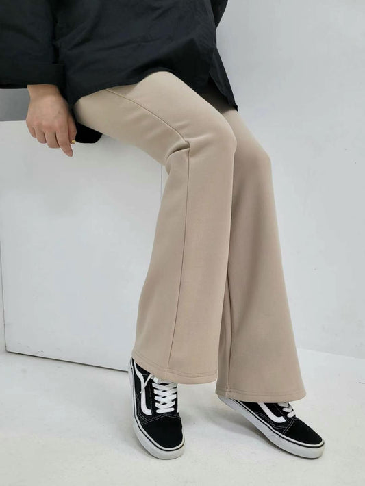 Made in Korea | Maternity suit material straight-leg flared pants | [WS002]