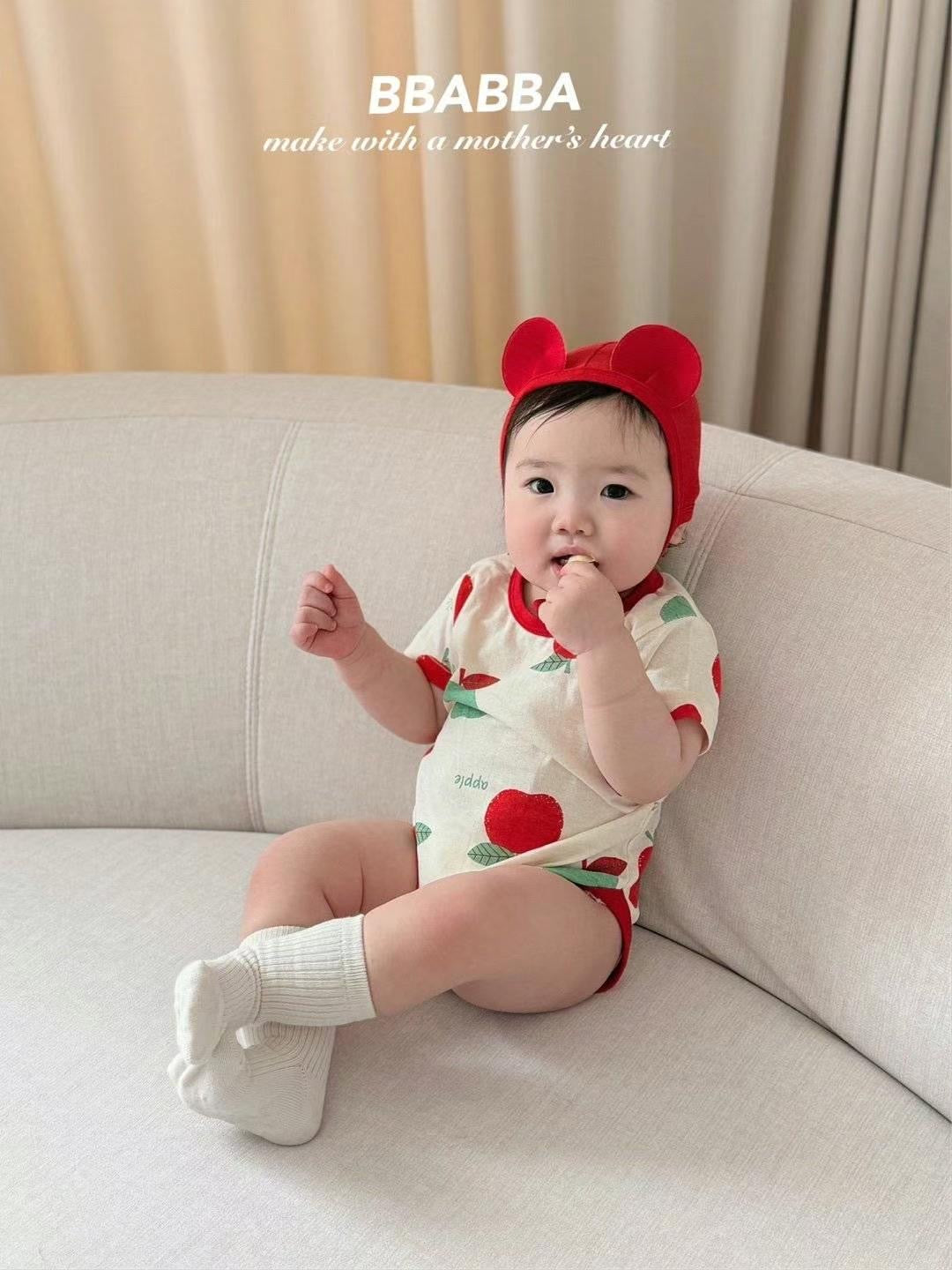 Made in Korea | Cute patterned buttocks with bear ears and hood | [KS26][047]