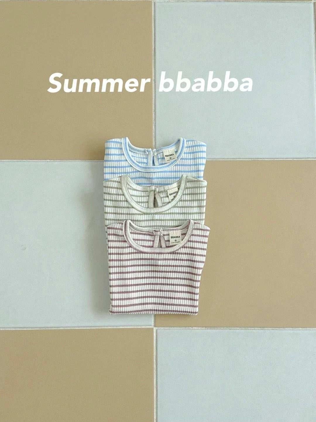 Made in Korea | Short-sleeved ribbed top | [KS26][072]