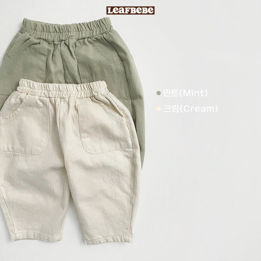 Made in Korea | Solid color pocket trousers | [KS02][029]