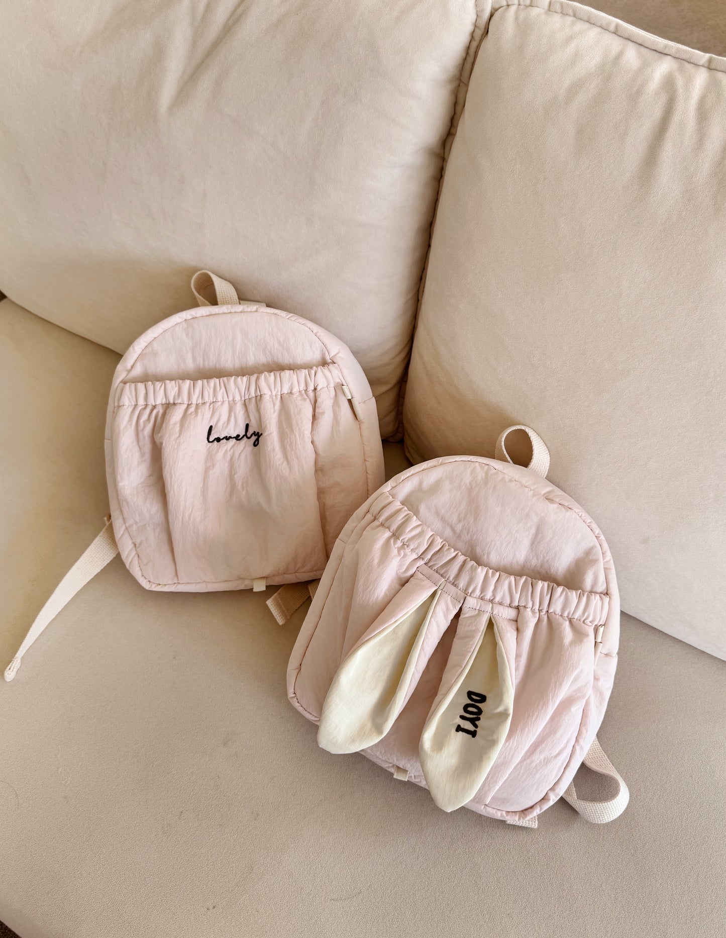 韓國製｜客制化刺繡刻字拉鍊背包