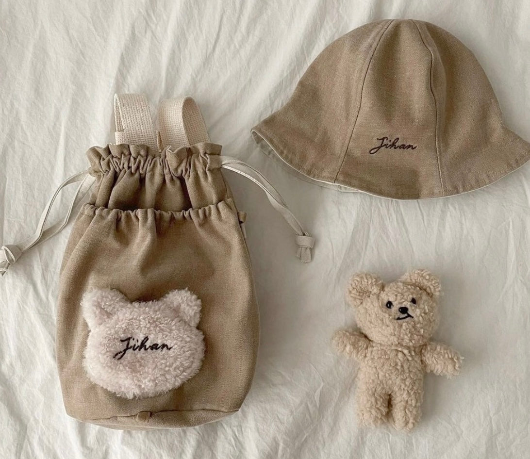 韓國製｜客制化刺繡刻字束口背包