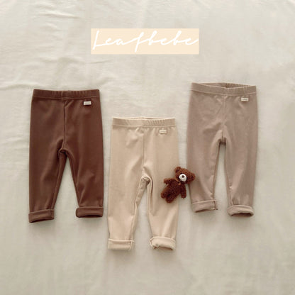 Made in Korea | Ribbed basic leggings (kid) | [KS17][035]