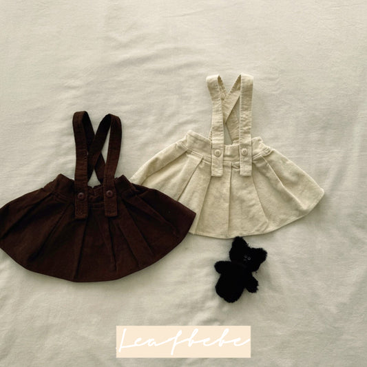 Made in Korea | Pleated skirt with suspenders (BB/kid) | [KS17][051]