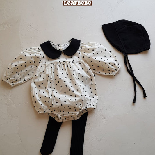 Made in Korea | Polka-dot puff sleeves | [KS05][021]