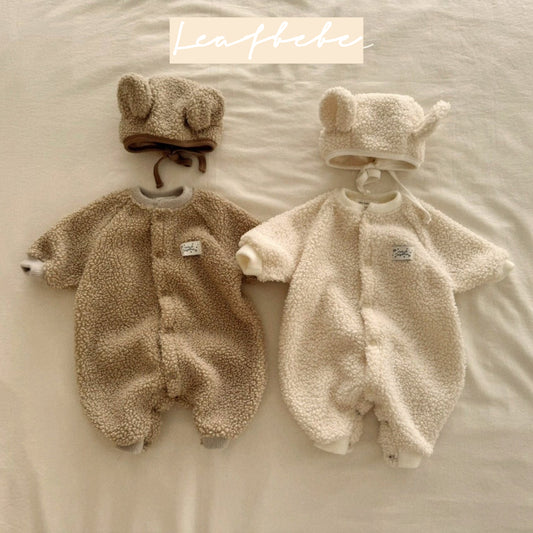 Made in Korea | Plush bear jumpsuit | [KS17][059]