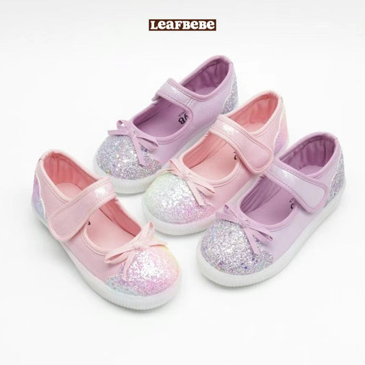 Made in Korea | LED light beaded bow princess shoes | [KS13][011]