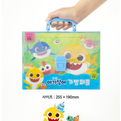 Direct shipping from Korea｜BABY SHARK puzzle set with handbag