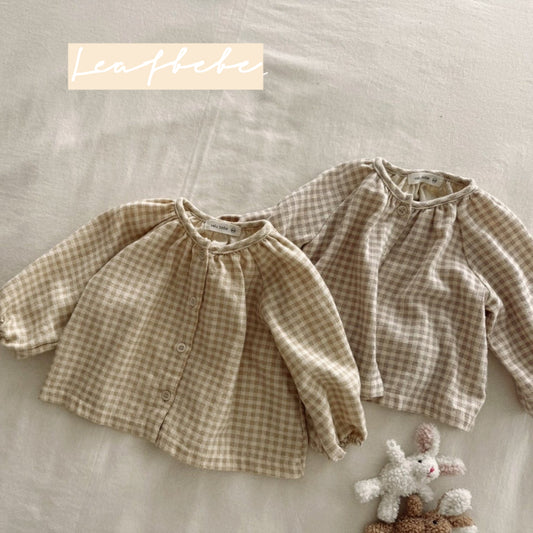 Made in Korea | Picnic style loose-fitting shirt (BB/kid) | [KS17][030]