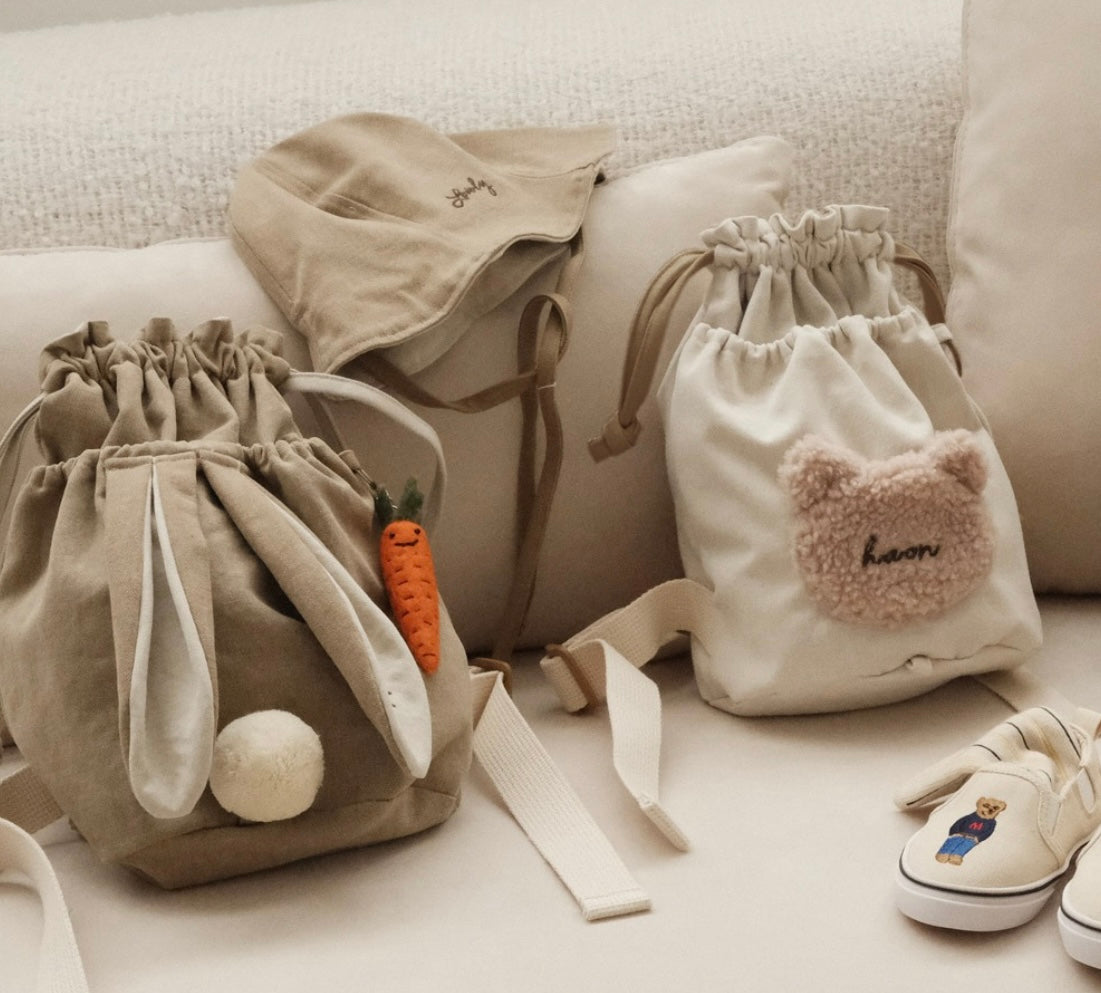 韓國製｜客制化刺繡刻字束口背包