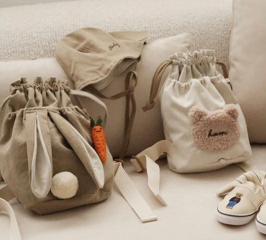 韓國製｜客制化刺繡刻字束口背包