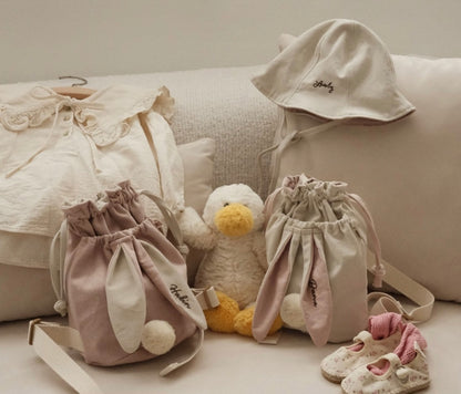 韓國製｜客制化刺繡刻字束口背包